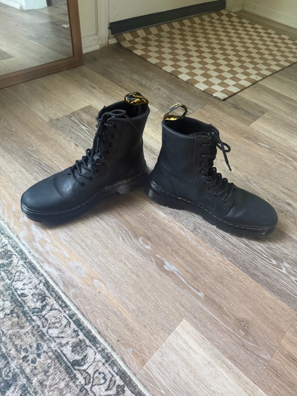 Dr. Martens Black Leather Boots with Label